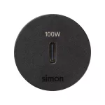 Simon 400 TS4-3240003-038 S400 Flash30,meblowa ładowarka USB-C 100W pojedyncza;czarny