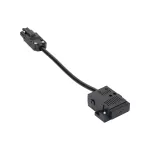 Simon 400 TS4-KR3310023-14 S400 Flash90 K45,meblowe gniazdo zasilające z uziemieniem (Schuko) z ładowarką USB-C 20W i złączem RJ45 kat. 6 UTP (mocowanie Keystone);czarny