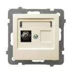 AS Gniazdo ekwipotencjalne pojedyncze - kolor ecru