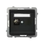 SONATA Gniazdo ekwipotencjalne pojedyncze - kolor czarny matowy