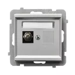 SONATA Gniazdo ekwipotencjalne pojedyncze - kolor srebro mat