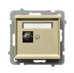 SONATA Gniazdo ekwipotencjalne pojedyncze - kolor szampański złoty