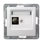 IMPRESJA Gniazdo ekwipotencjalne pojedyncze - kolor biały