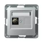 IMPRESJA Gniazdo ekwipotencjalne pojedyncze - kolor srebro