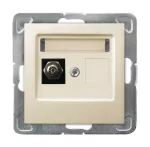 IMPRESJA Gniazdo ekwipotencjalne pojedyncze - kolor ecru