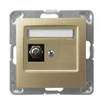 IMPRESJA Gniazdo ekwipotencjalne pojedyncze - kolor złoty metalik