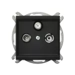 SONATA Gniazdo RTV-DATA - kolor czarny matowy