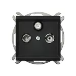 SONATA Gniazdo RTV-SAT końcowe - kolor czarny matowy