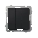 SONATA Łącznik potrójny - kolor czarny matowy