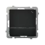 SONATA Łącznik schodowy z podświetleniem niebieskim - kolor czarny matowy