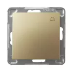 IMPRESJA Łącznik zwierny "dzwonek" - kolor złoty metalik