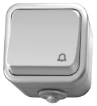 DELFINA Łącznik zwierny "dzwonek" - kolor biały