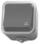 DELFINA Łącznik zwierny "dzwonek" - kolor szary