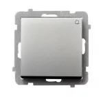 SONATA Łącznik zwierny "dzwonek" - kolor srebro mat