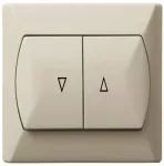 AKCENT Łącznik żaluzjowy, zwierny - kolor beżowy