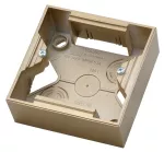 Puszka instalacyjna do serii IMPRESJA pojedyncza - kolor złoty metalik