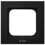 SONATA Ramka pojedyncza do łączników IP-44 - kolor czarny matowy