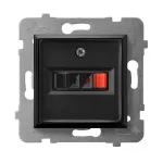 ARIA Gniazdo głośnikowe pojedyncze - kolor czarny matowy GG-1U/m/33