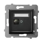 ARIA Gniazdo ekwipotencjalne pojedyncze - kolor czarny matowy