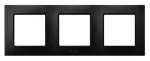 ARIA Ramka potrójna do łączników IP-44 - kolor czarny matowy