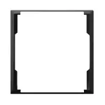 ARIA Ramka ozdobna do gniazd podwójnych do ramek - kolor czarny matowy