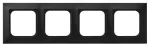 IMPRESJA Ramka poczwórna - kolor czarny matowy
