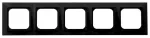 IMPRESJA Ramka pięciokrotna - kolor czarny matowy