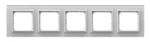 SONATA Ramka pięciokrotna - kolor białe szkło