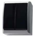 FALA Łącznik dwugrupowy świecznikowy - kolor popiel/grafit