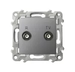 SZAFIR Gniazdo RTV zakończeniowe 10-dB - kolor szary mat