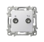 SZAFIR Gniazdo RTV końcowe - kolor biały