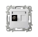 SZAFIR Gniazdo ekwipotencjalne pojedyncze - kolor biały