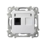 SZAFIR Gniazdo telefoniczne pojedyncze - kolor biały