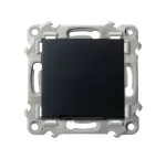 SZAFIR Łącznik zwierny z podświetleniem niebieskim - kolor czarny matowy