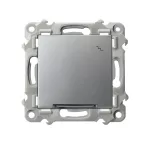 SZAFIR Łącznik schodowy z podświetleniem niebieskim - kolor srebro