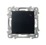 SZAFIR Łącznik schodowy z podświetleniem niebieskim - kolor czarny matowy