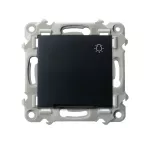 SZAFIR Łącznik zwierny "światło" z podświetleniem niebieskim - kolor czarny matowy