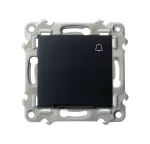 SZAFIR Łącznik zwierny "dzwonek" z podświetleniem niebieskim - kolor czarny matowy