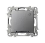 SZAFIR Łącznik zwierny "dzwonek" z podświetleniem niebieskim - kolor szary mat