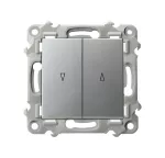 SZAFIR Łącznik żaluzjowy, zwierny - kolor srebro