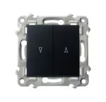 SZAFIR Łącznik żaluzjowy, zwierny - kolor czarny matowy