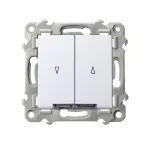 SZAFIR Łącznik żaluzjowy z podświetleniem białym z blokadą mechaniczną - kolor biały