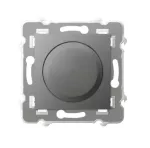 SZAFIR Ściemniacz uniwersalny do obciążenia żarowego, halogenowego oraz LED - kolor szary mat