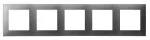 SZAFIR Ramka pięciokrotna - kolor szary mat