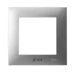 SZAFIR Ramka pojedyncza do łączników IP-44 - kolor srebro