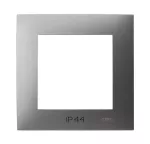 SZAFIR Ramka pojedyncza do łączników IP-44 - kolor szary mat