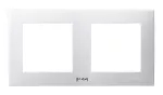 SZAFIR Ramka podwójna do łączników IP-44 - kolor biały