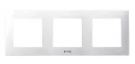 SZAFIR Ramka potrójna do łączników IP-44 - kolor biały