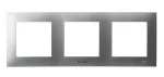SZAFIR Ramka potrójna do łączników IP-44 - kolor srebro