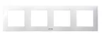 SZAFIR Ramka poczwórna do łączników IP-44 - kolor biały